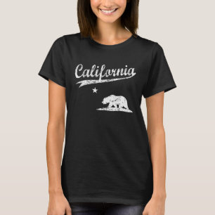 California Republic Flag Vintage Distressed Men Wo T-Shirt