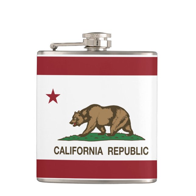 California Republic Flask (Front)