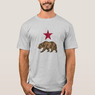California Republic Grizzly Bear and Star T-Shirt