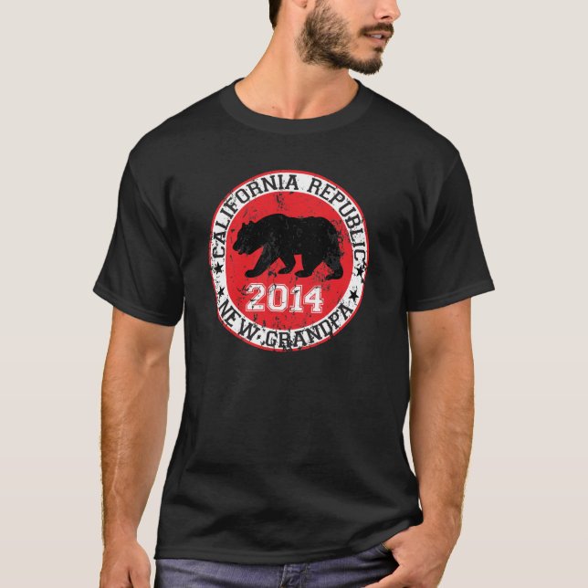 california republic new grandpa 2014 T-Shirt (Front)