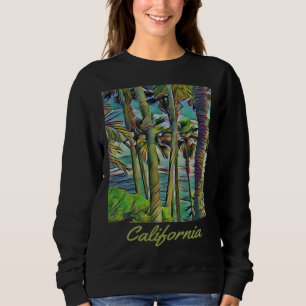 California Republic Palm Trees Cali Vibes Californ Sweatshirt