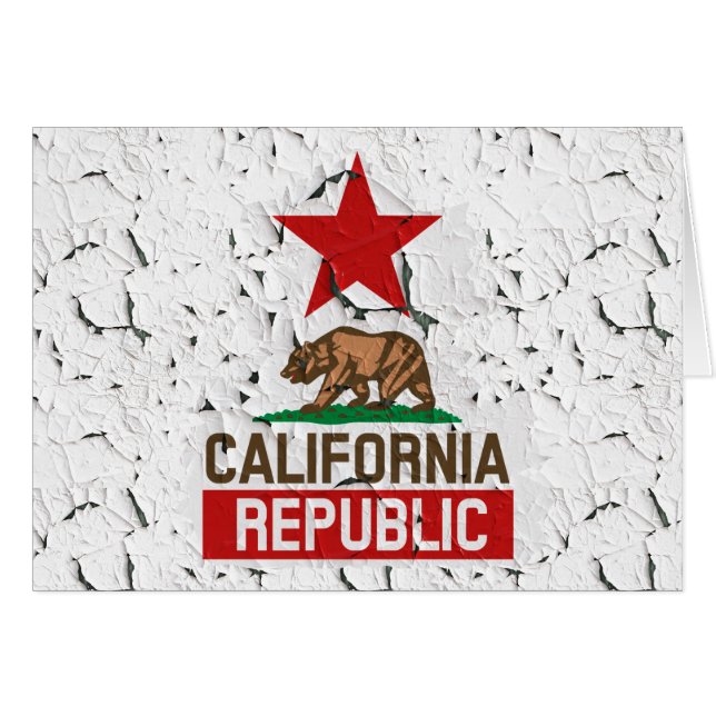 California Republic Peeling Paint Decor (Front Horizontal)