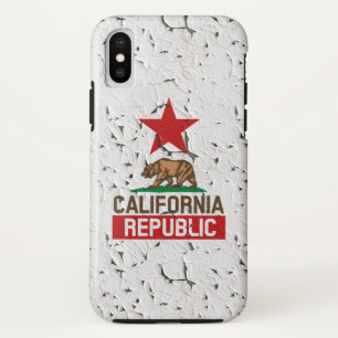 California Republic Peeling Paint Style Case-Mate iPhone Case