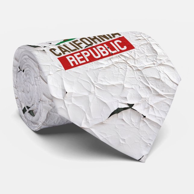 California Republic Peeling Paint style Tie (Rolled)