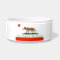California Republic Pitbull Dog Bowl