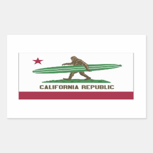 California Republic Rectangular Sticker