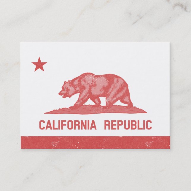 California Republic (Red) Business Card (Front)
