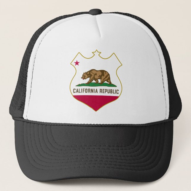 California-Republic-shield.png Trucker Hat (Front)
