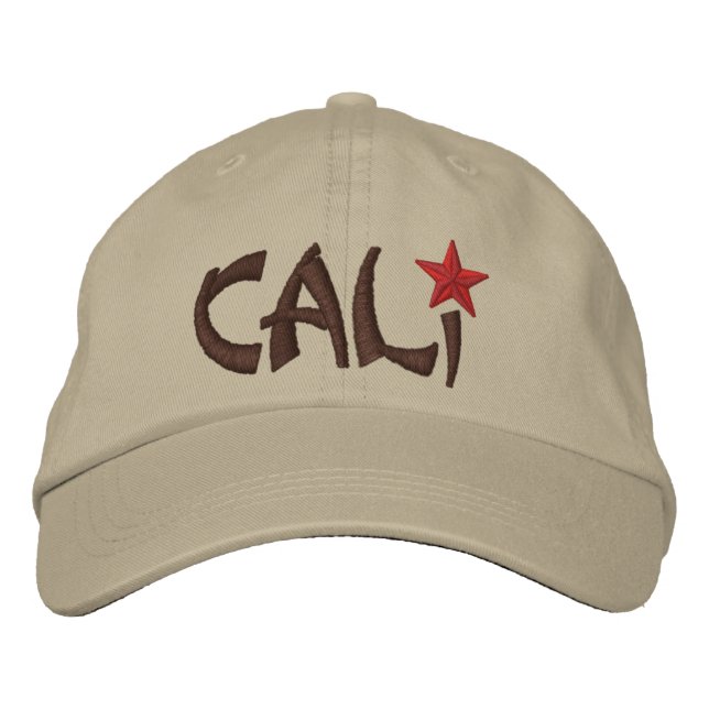 California Republic STAR Embroidery Embroidered Hat (Front)