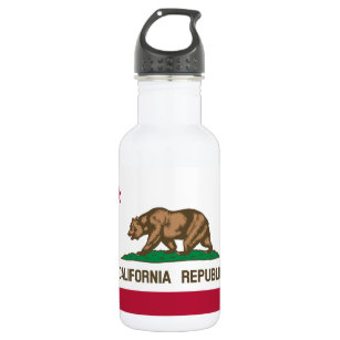 California Republic State Flag 532 Ml Water Bottle