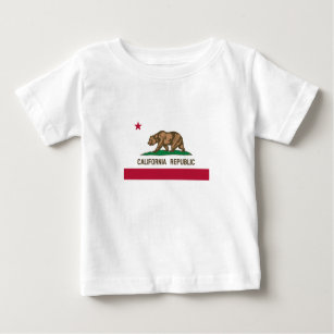 California Republic State Flag Baby T-Shirt