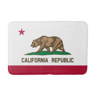 California Republic State Flag Bath Mat