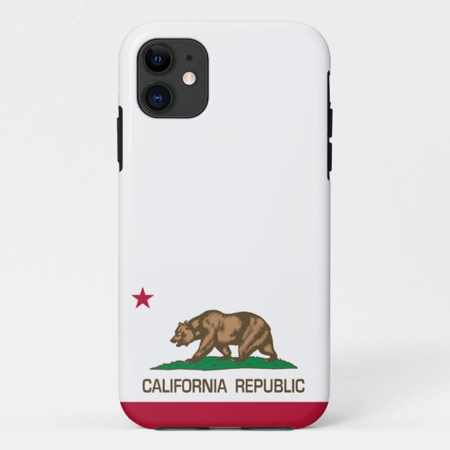 California Republic (State Flag) Case-Mate iPhone Case (Back)