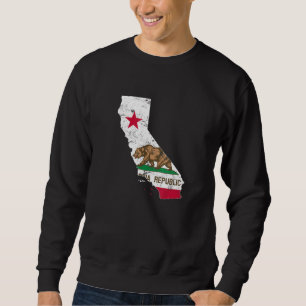 California Republic State Flag Cool Usa Ca Flags M Sweatshirt