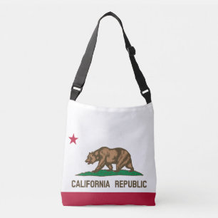 CALIFORNIA REPUBLIC state flag cross body bag