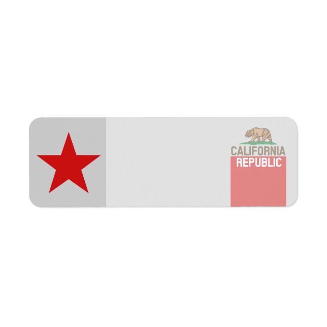 CALIFORNIA REPUBLIC State Flag Decor (Front)