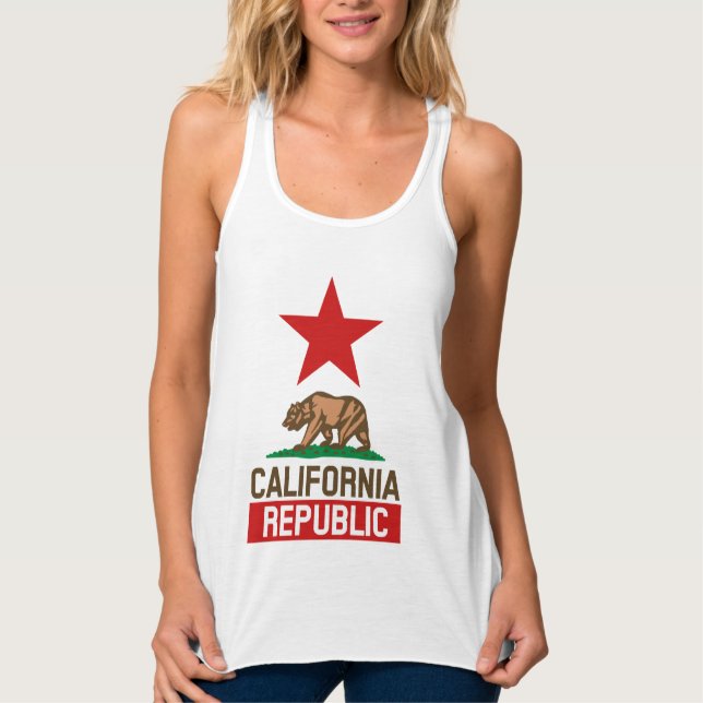 CALIFORNIA REPUBLIC State Flag Design Singlet (Front)