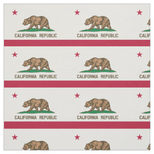 California Republic State Flag Fabric