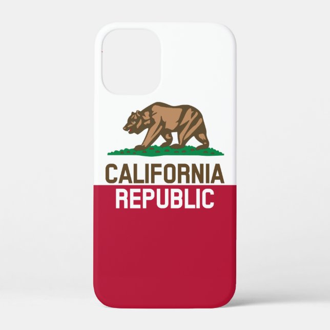 CALIFORNIA REPUBLIC State Flag Fitted Designs Case-Mate iPhone Case (Back)