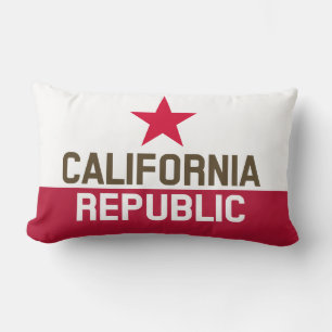 CALIFORNIA REPUBLIC State Flag Fitted Designs Lumbar Cushion