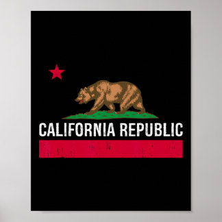 California Republic State Flag Poster