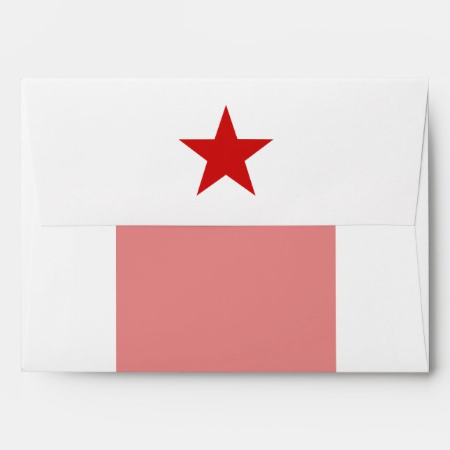 CALIFORNIA REPUBLIC State Flag Star Envelopes (Back (Top Flap))