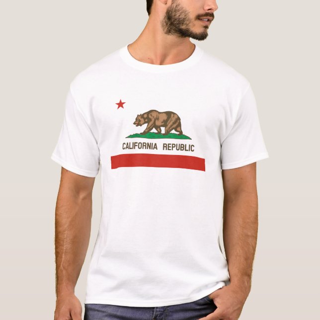California Republic State Flag T-Shirt (Front)