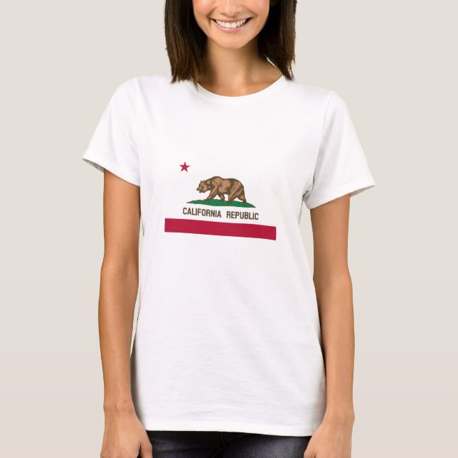 California Republic State Flag T-Shirt (Front)