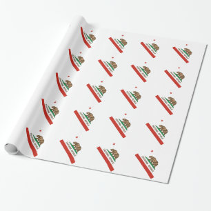 California Republic State Flag Wrapping Paper