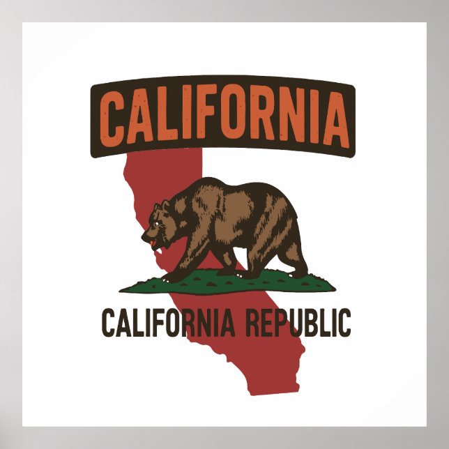 California Republic state pride Poster (Front)