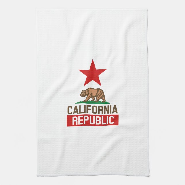 California Republic Tea Towel (Vertical)