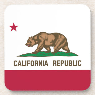 California Republic US State Bear Flag Coaster