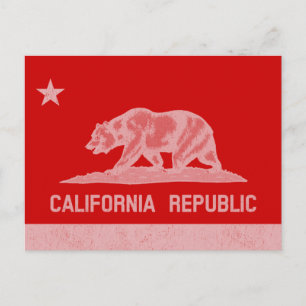 California Republic (White) Postcard