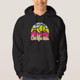 California Retro Mountain Sunset Outdoor Vanlife E Hoodie