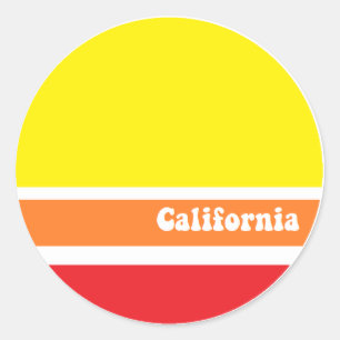 California retro sticker