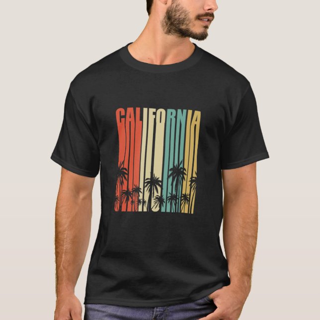 California Retro  Surfer Beach Cali Venice Summer T-Shirt (Front)