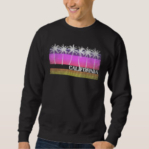 California Retro Vintage Beach Surf Sunset 70s 80s Sweatshirt