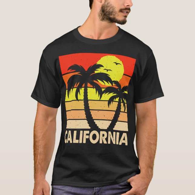 California retro vintage landscape T-Shirt (Front)