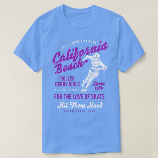 California Roller Derby T-Shirt (Design Front)