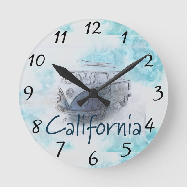 California Round Clock (Front)