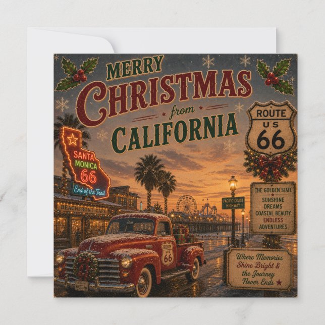 California Route 66 Holiday Greetings (Front)