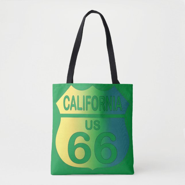 California Route 66 shopping bag. Grocery Bag (Front)