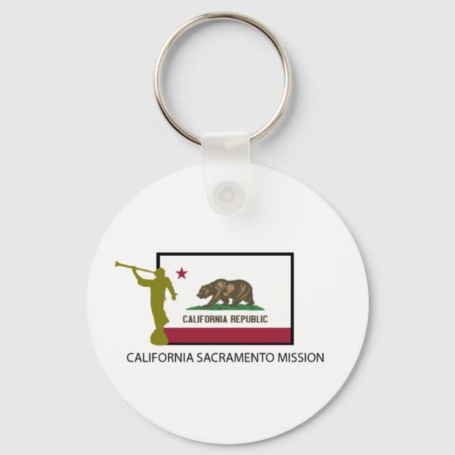 CALIFORNIA SACRAMENTO MISSION  LDS CTR KEY RING (Front)