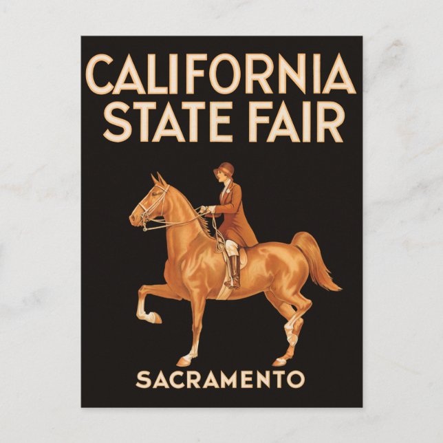 California Sacramento Vintage Poster 1933 Postcard (Front)
