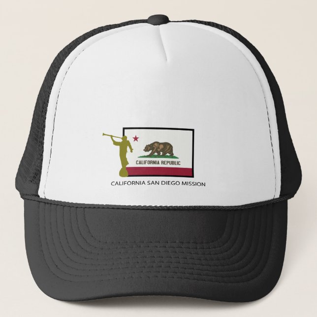 CALIFORNIA SAN DIEGO MISSION LDS CTR TRUCKER HAT (Front)