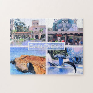 California - San Diego - Mosaic - USA - Jigsaw Puzzle