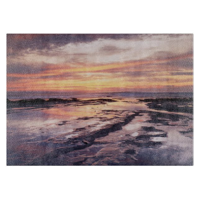 California, San Diego, Sunset Cliffs, Sunset 1 Cutting Board (Front)