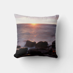 California, San Diego, Sunset Cliffs, Sunset 2 Cushion