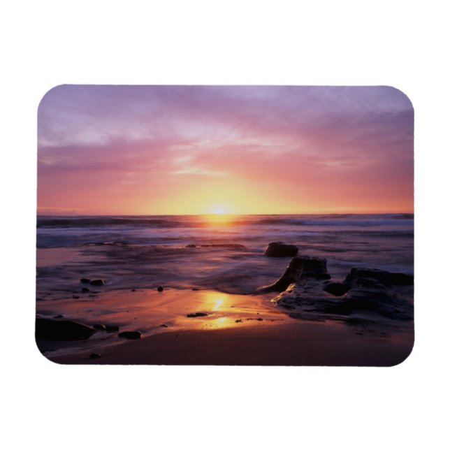 California, San Diego, Sunset Cliffs, Sunset 4 Magnet (Horizontal)