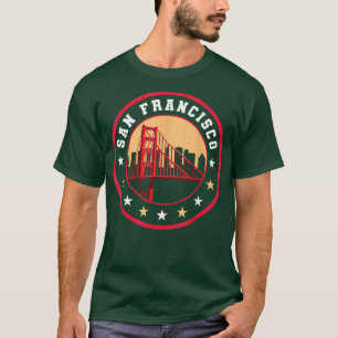 California San Francisco City Gift Bridge Souvenir T-Shirt